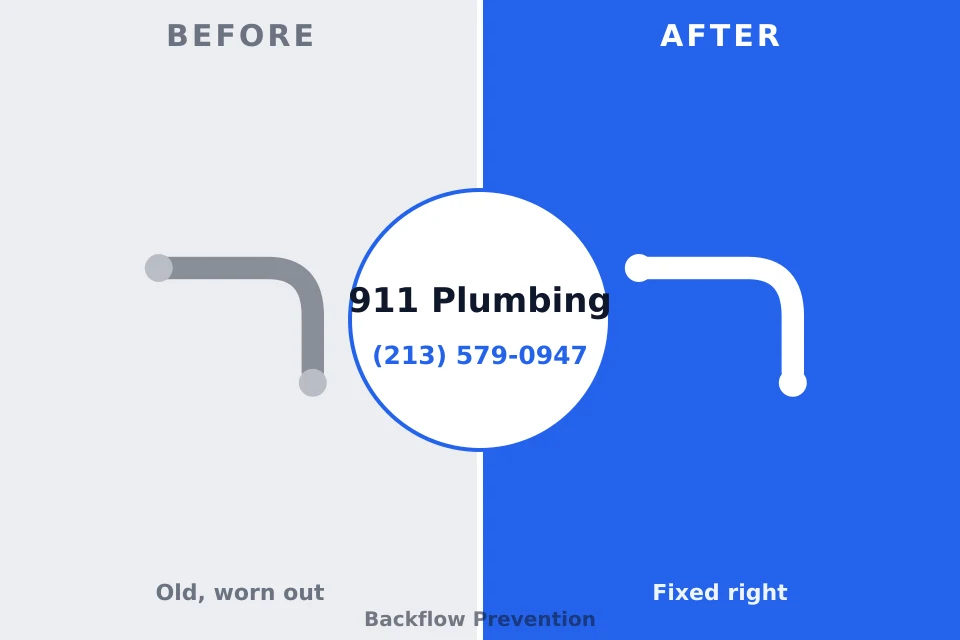 Before and after: plumbing repair Temple, PA